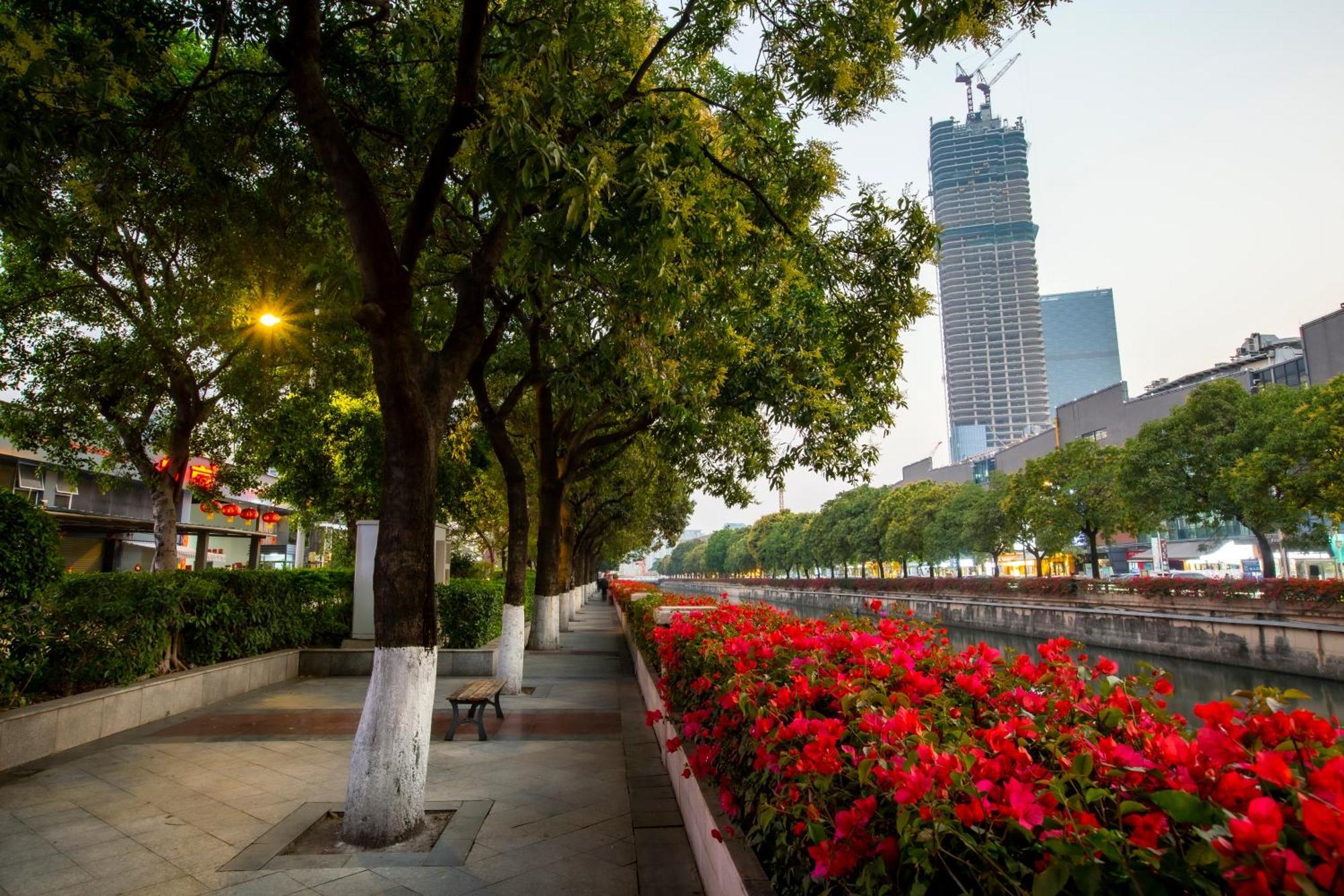 גואנגג'ואו Meihao Mingyue Hotel International Finance City Keyun Road Metro Branch מראה חיצוני תמונה